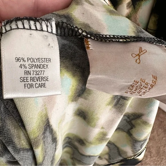 DANA BUCHMAN | Green & Black Beaded Top / Shirt - Picture 3 of 4